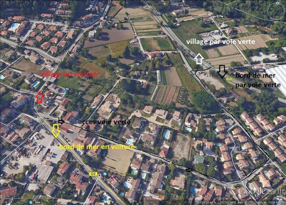 Appart Dans Maison 2 Km De La Plage Villeneuve-Loubet Eksteriør bilde
